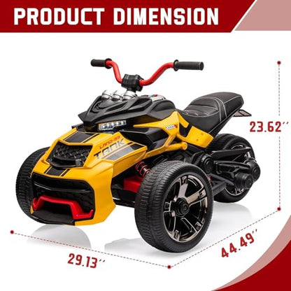 Kids Electric Ride on Truck Car (Yellow)