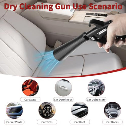 High Pressure Car Interior Cleaning Gun Interior Dryer Hair Dryer Car Detail Gun Fast Drying Blows Away Dust and Dirt Using Air (Bearing Type)
