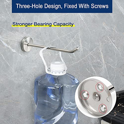 Coat Hooks Wall Mount Hooks for Hanging Hat Hurse Robe (Brushed Nickel / 8 Inch (Wall))