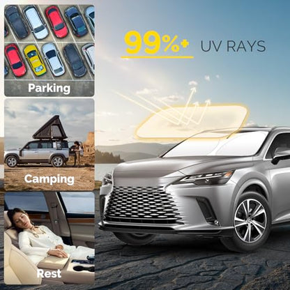 Car Windshield Sun Shade Compatible with 2023 (For 2023-2026 Lexus RX350)