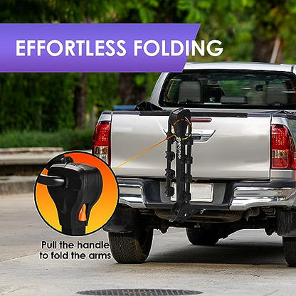 Hitch Mounted 4 (160 lbs 4-Bike Rack Over Arm Style)