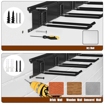 Garage Garden Tool Organizer Wall Mount (64 Inches - 4PC)
