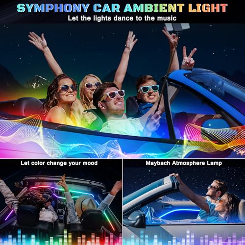 Dreamcolor Acrylic Interior Car LED Strip Light with Wireless APP (Dreamcolor 18 in 1)