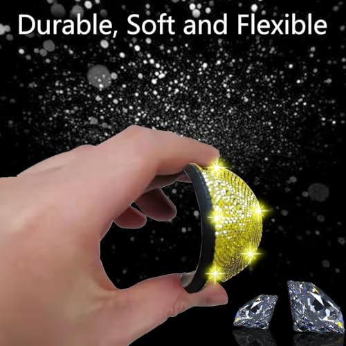 2pcs Bling Car Cup Holder Coaster (Yellow / 2pcs)