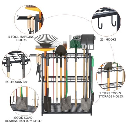 Organizer Yard Tool Storage Rack Garden Organizer Tool Holder (Small)