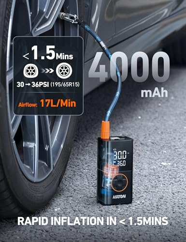 L7 Tire Inflator Portable Air Compressor Cordless (Orange)