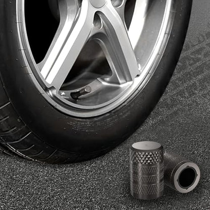 Tire Valve Stem Caps (Grey)
