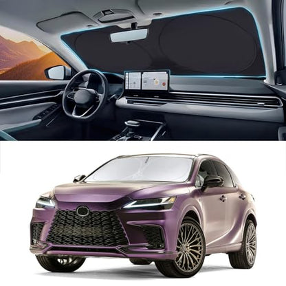Windshield Sun Shade for 2016 (Custom-fit for Lexus RX SUV 16-25)