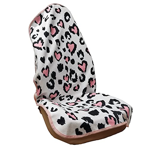 Car Seat Cover Protector Front Seats (1Pcs Front Seat Towel / Leopard Print)