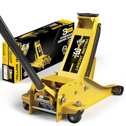 3 Ton Hydraulic Floor Jack Dual Pump for Quickly Car Lift (Steel / 3T low profile dual pump)