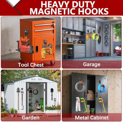 Heavy Duty Magnetic Hooks (2.6"x2-MJ / Orange)