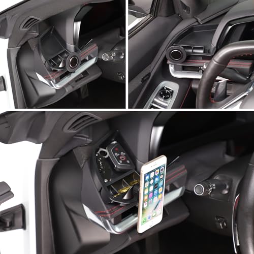 Car Phone Holder Center Console Organizer for Corvette C8 2020 (Magnetic-D)