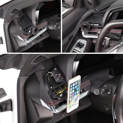 Car Phone Holder Center Console Organizer for Corvette C8 2020 (Magnetic-D)