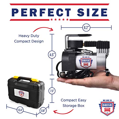 Tire Inflator Portable Air Compressor (Yellow)
