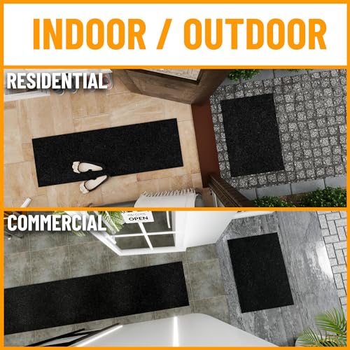 3x25 Hallway Runner Rug (Black / 2'7" x 25' (Runner))