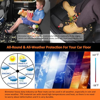 All Weather Floor Mats Cargo Liner Full Set for kia Sportage 2023