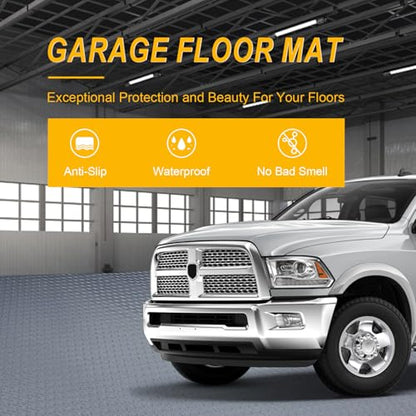 7.5x25 FT Garage Floor Mat (Matte Gray / 7.5x25 FT)
