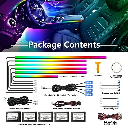 Dreamcolor Acrylic Interior Car Lights (dreamcolor 18 lights)