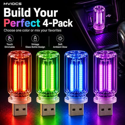 Car Ambient Lights (4 Pink)