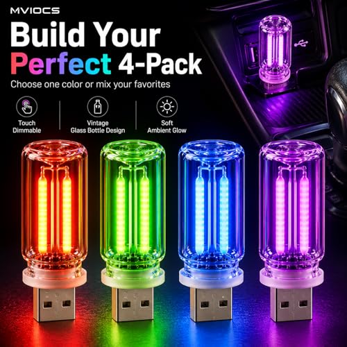 Car Ambient Lights (2Red&2Blue)