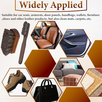 2 PCS Leather Brush Car Detailing (2 Pcs)