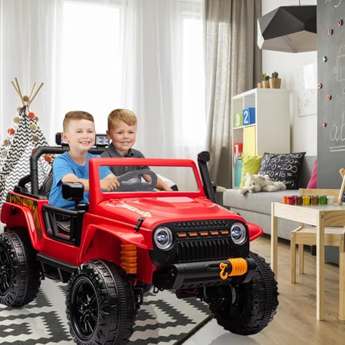 24V 2 Seater Ride On Car for Kids (Red)