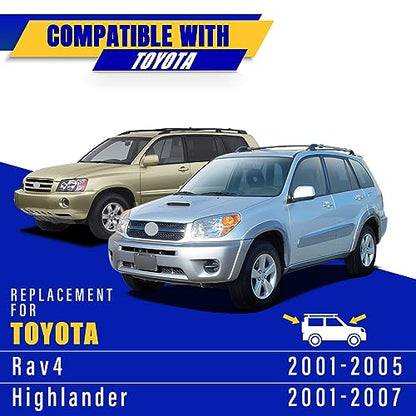 3 Wipers Fits Toyota Rav4 2001 (22"+19"+12")
