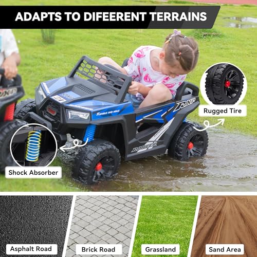 12V Kids Electric Car (Blue)