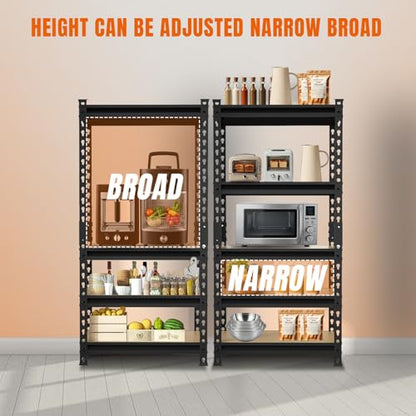 Storage Shelving Unit (59"Hx28"Wx12"D)