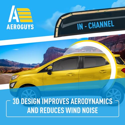 Extra Durable Window Deflectors in (For Ford EcoSport 18-22 In-channel)