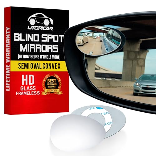 Blind Side Mirrors for the Car (Semi Oval / Pack of 2)