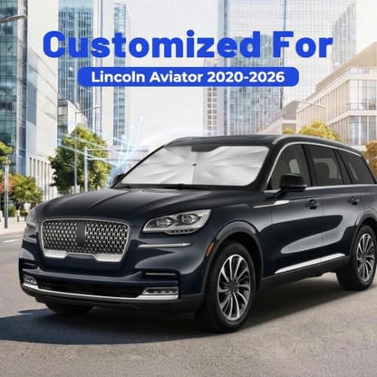 Car Windshield Sun Shade Umbrella for Lincoln Aviator 2020 (For for Lincoln Aviator 2020-2026)