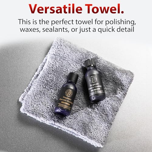 Adam's Borderless Grey Microfiber Towel (Pack of 1)
