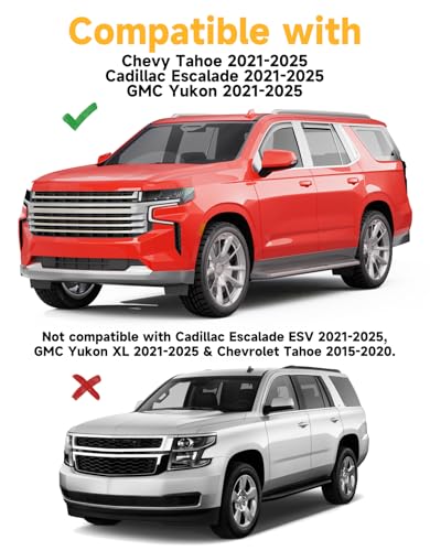 Window Rain Guards for Chevy Tahoe (2021-2026 Chevy Tahoe/Cadillac Escalade/GMC Yukon)