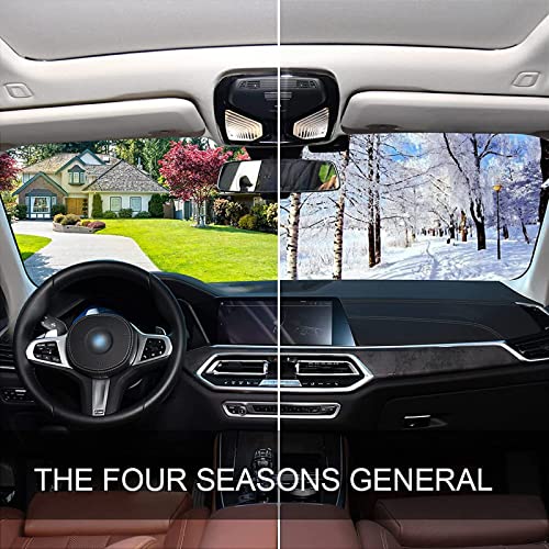 Car Windshield Sun Shade Funny Cute Panda Bear Holding Umbrella Foldable Car Front Windshield Sunshade Blocks UV Rays Sun Visor Sun Heat Protection for Car Truck SUV to Keep Your Vehicle Cool (Small / Cute Panda)