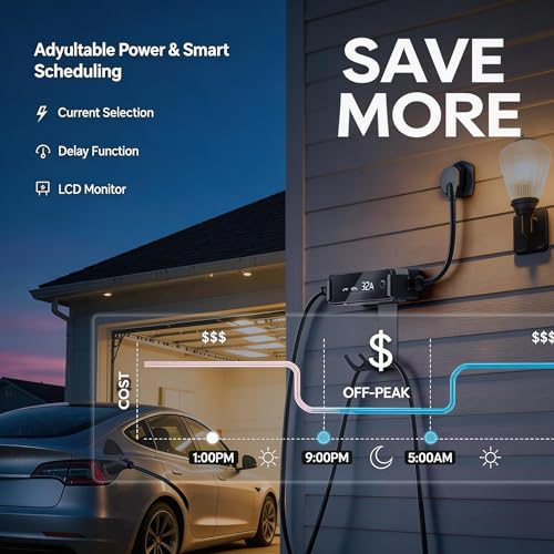 Level 2 EV Portable Charger for Tesla (Tesla-32A / 32A)