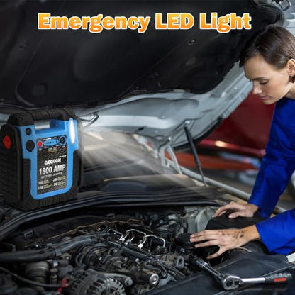 1800 Amp Jump Starter with Air Compressor (1800Amp jump starter)