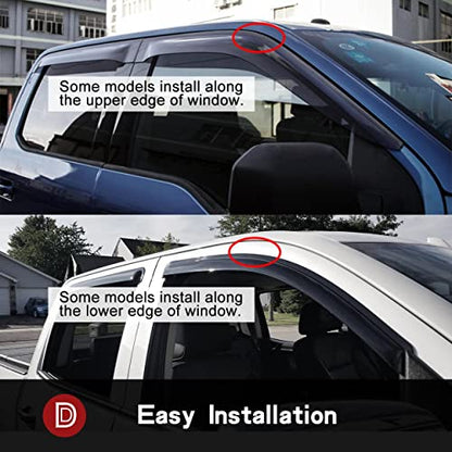 Window Visors Rain Guards for 2002 (02-09 Trailblazer/Envoy)