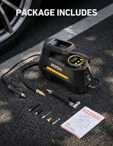 AIRUN H Tire Inflator Portable Air Compressor (Large / Yellow)
