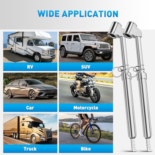 2 Pack Dual Head Tire Pressure Gauge 10 (2pc Tire Pressure Gauge)