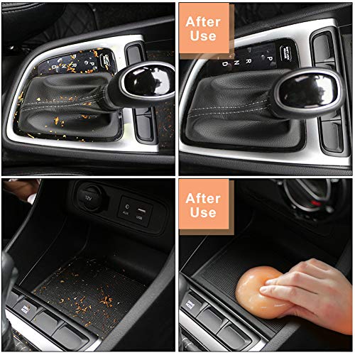 Cleaning Gel for Car Detail Putty Car Vent Cleaner Upgrade Orange (Orange 1Boxed)