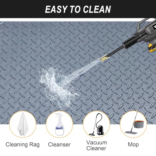 7.5x25 FT Garage Floor Mat (Matte Gray / 7.5x25 FT)