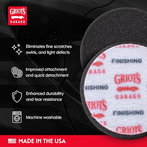 3" Black Foam Finishing Pads for Car Polishing and Detailing (3" Pads (Set of 3) / 3" (Set of 3))