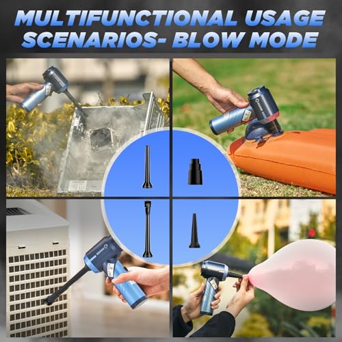 Handheld Car Vacuum Portable Cordless17000Pa HL132 Blue (Blue)