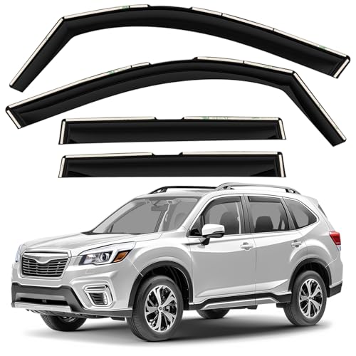 Window Deflectors Smoke Tinted in (For Forester 19-24)