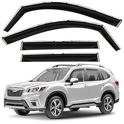 Window Deflectors Smoke Tinted in (For Forester 19-24)