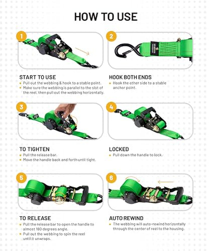 Retractable Ratchet Tie (Green)