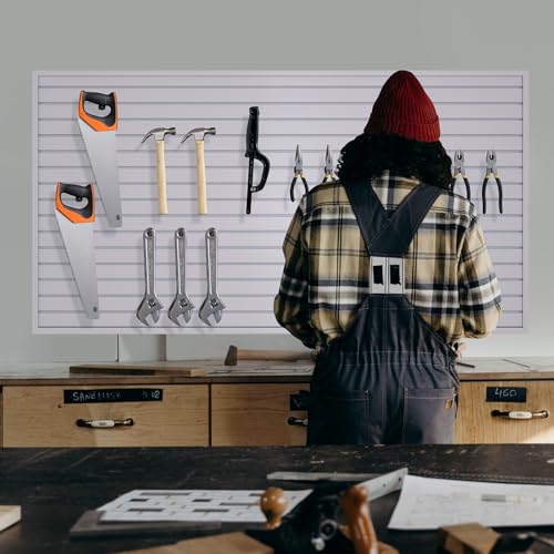 Slatwall Panel Wall Storage Systems (4x8ft / Grey)