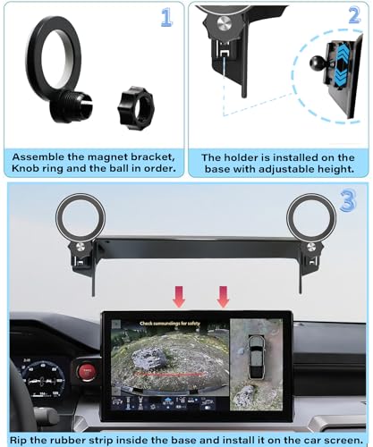 Car Phone Holder for Toyota Tacoma 2024 (for 2024-2026 Tacoma/2025-2026 4Runner (14" Screen)