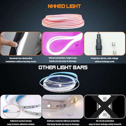 Car LED Strip Light For Trunk (Pink / Standard-158 In.)